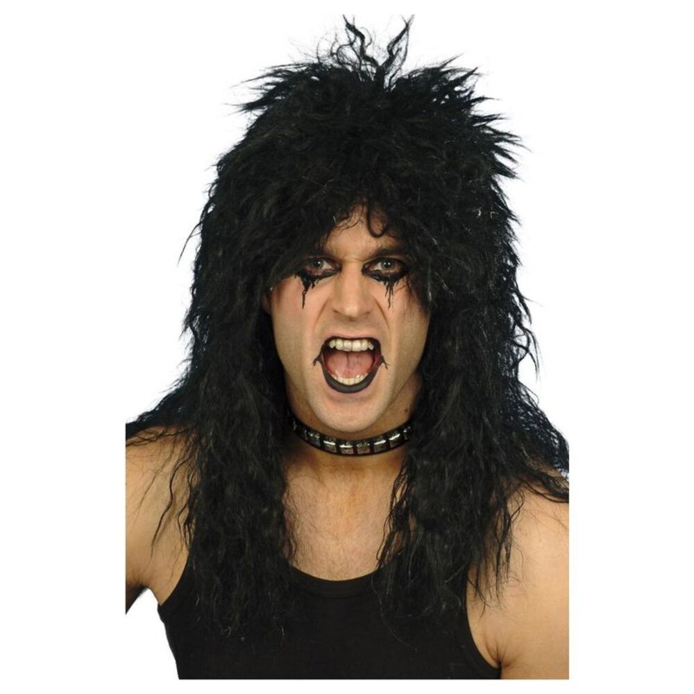 Smiffys Mens Hard Rocker Wig / Black
